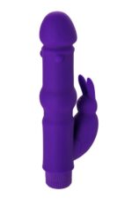 a toys vibrator with clitoral stim silicone purple 18 cm - galeria 5