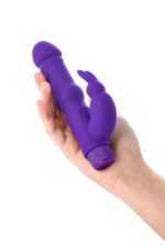 a toys vibrator with clitoral stim silicone purple 18 cm - galeria 8