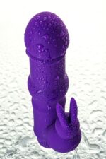 a toys vibrator with clitoral stim silicone purple 18 cm - galeria 13