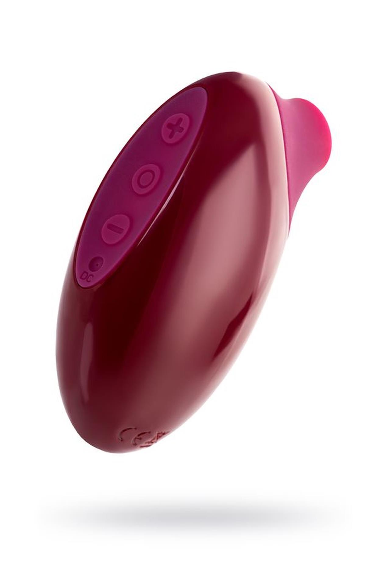 39-761060 TOYFA A-Toys Myrty Clitoral Vacuum Stimulator, burgundy, 9.8 cm - obrazek 1