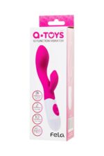 a toys vibrator fela with clitoral stimulator silicone pink 20 5 cm 10 speeds 2xaaa - galeria 2