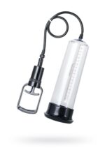 a toys penis pump pvc transparent 27 5 cm 3 cock rings included - zdjęcie produktu