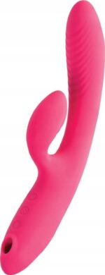 jos vibrator with vacuum wave stimulation enila silicone pink 23 cm - galeria 1