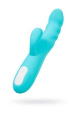 jos vibrator rotator with clitoral stimulation jos merry swi silicone blue 20 7 cm - zdjęcie produktu
