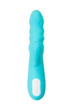 jos vibrator rotator with clitoral stimulation jos merry swi silicone blue 20 7 cm - galeria 1