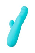 jos vibrator rotator with clitoral stimulation jos merry swi silicone blue 20 7 cm - galeria 4