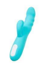 jos vibrator rotator with clitoral stimulation jos merry swi silicone blue 20 7 cm - galeria 5