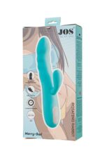 jos vibrator rotator with clitoral stimulation jos merry swi silicone blue 20 7 cm - galeria 10