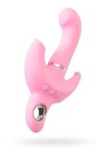 jos vibrator with clitoral stimulator jos twistme silicone pink 19 5 cm - zdjęcie produktu