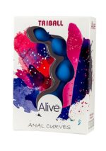 plug kulki dildo silic triball amuse g blue - zdjęcie produktu