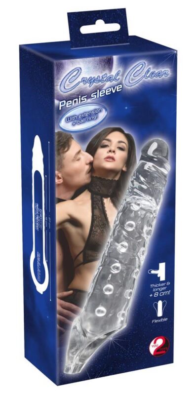 crystal clear penis sleeve - zdjęcie produktu