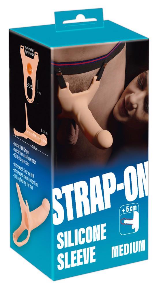42-05339040000 Silicone Strap-on +5cm medium - obrazek 1