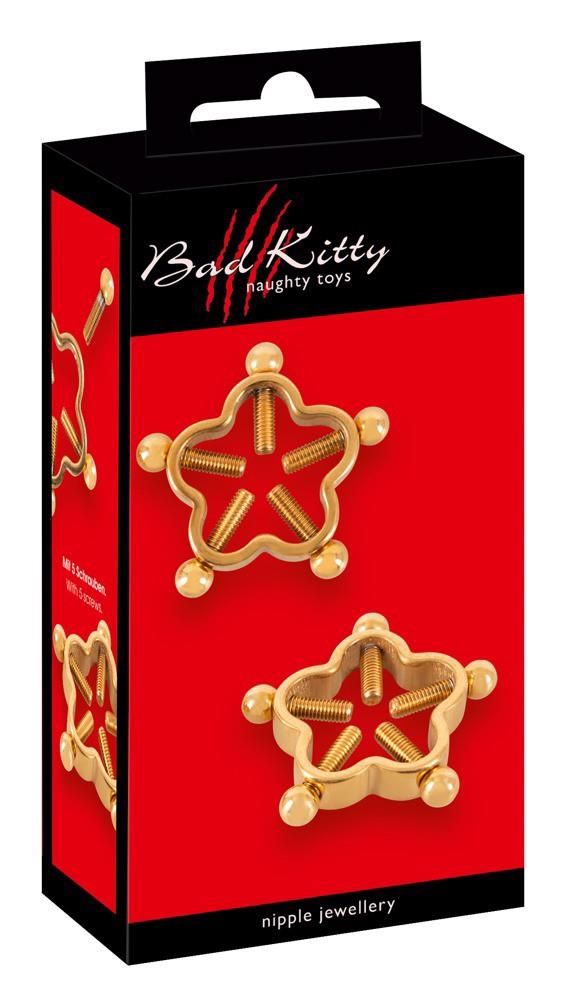 42-05394220000 Bad Kitty Nipple Jewellery Gol - obrazek 1
