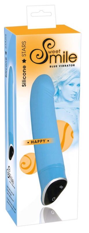 smile happy blue vibrator - zdjęcie produktu
