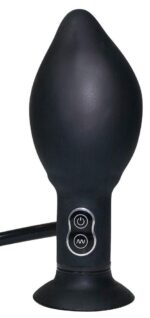 true black vibrating butt plug - galeria 4
