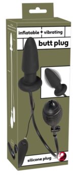 inflatable vibrating butt plug - zdjęcie produktu
