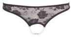 stringi otwarte lace pearls czarne - galeria 6