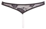 stringi otwarte lace pearls czarne - galeria 7