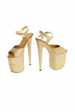 buty platformy zlote blyszczace 39 - zdjęcie produktu