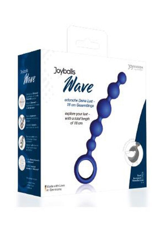 plug kulki joyballs anal wave short blue - zdjęcie produktu