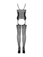 bodystocking noelis czarne otwarte s m l - galeria 5