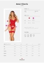 gorset amor cherris czerwony s m - galeria 6