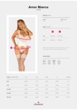 gorset i stringi amor blanco bialy - galeria 6
