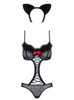 kostium gepardina 3 czesciowy czarny - galeria 6