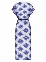 peniuar flowlace niebieski s m - galeria 5