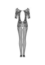 bodystocking sireya czarne otwarte s m l - galeria 5