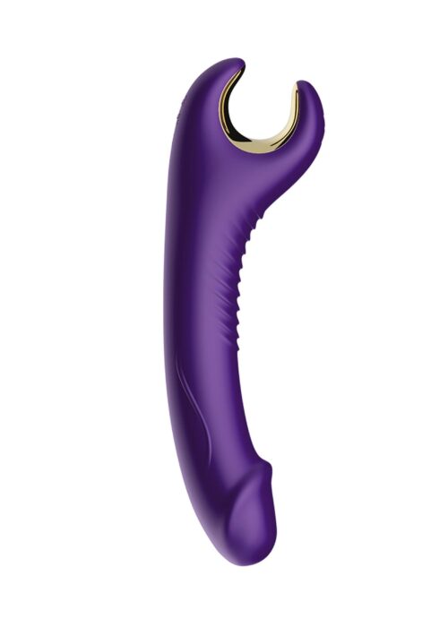 stymulator silicone 9 vibration function purple - zdjęcie produktu