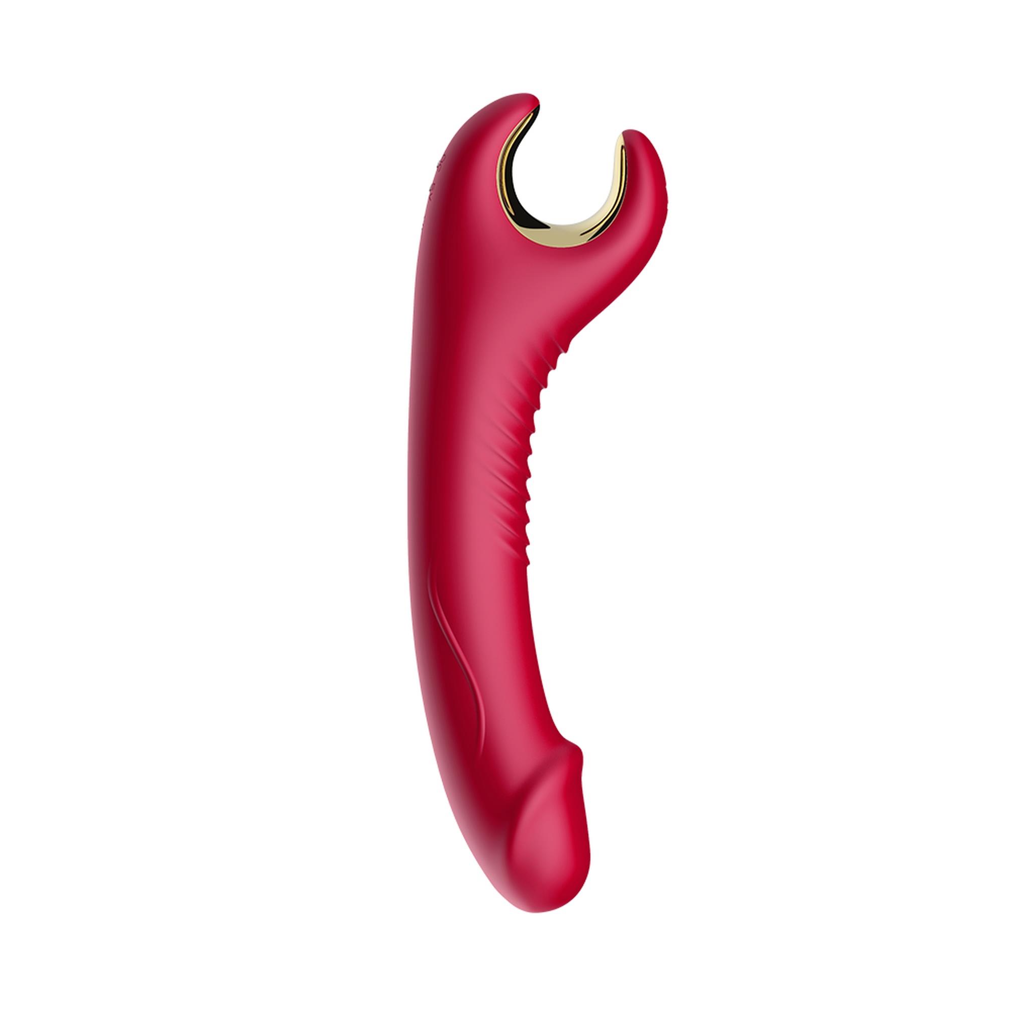 52-00059 stymulator silicone 9 vibration function red - zdjęcie produktu