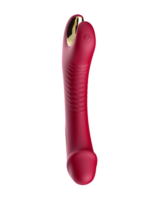 stymulator silicone 9 vibration function red - galeria 1