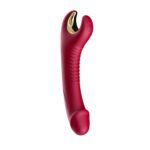 stymulator silicone 9 vibration function red - galeria 2
