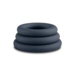 3 piece cock ring set grey - galeria 3