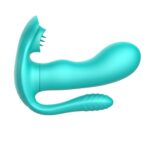 tongue triple stimulator green - zdjęcie produktu