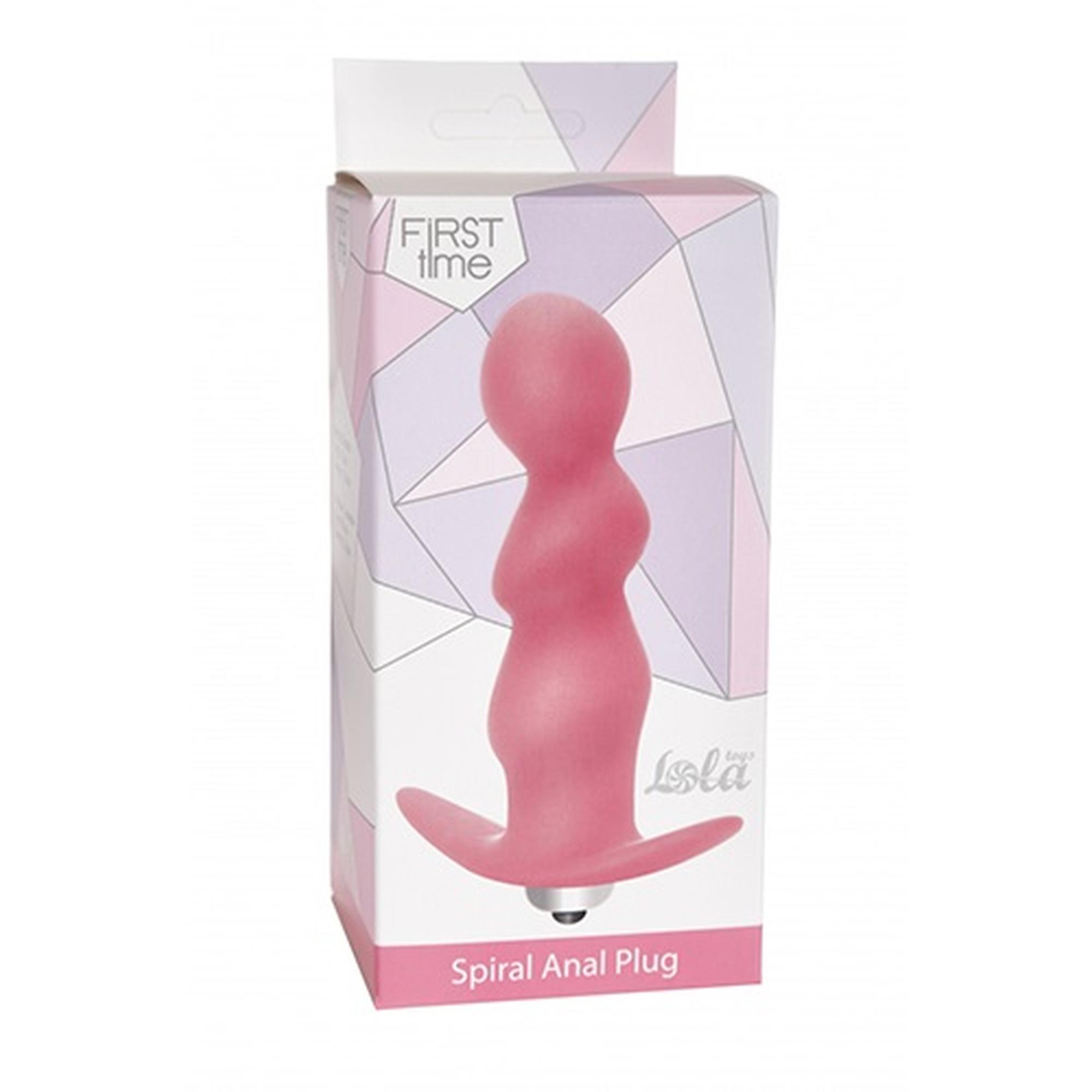 57-5008-01 Plug- Spiral Anal Plug Pink - obrazek 1