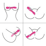 stymulator b series silicone dual massager pulsator usb 77 function pink - galeria 10
