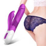 wibrator silicone vibrator usb 10 function expander and thrusting function - galeria 1