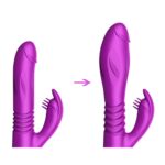 wibrator silicone vibrator usb 10 function expander and thrusting function - galeria 2