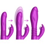 wibrator silicone vibrator usb 10 function expander and thrusting function - galeria 3