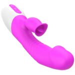 wibrator silicon vibrator 7 function and heating mode purple - zdjęcie produktu