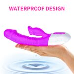 wibrator silicon vibrator 7 function and heating mode purple - galeria 1
