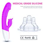wibrator silicon vibrator 7 function and heating mode purple - galeria 2