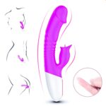 wibrator silicon vibrator 7 function and heating mode purple - galeria 3