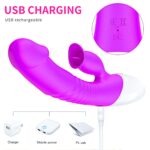wibrator silicon vibrator 7 function and heating mode purple - galeria 6