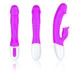 wibrator silicon vibrator 7 function and heating mode purple - galeria 8
