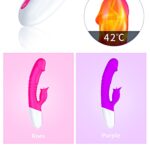 wibrator silicon vibrator 7 function and heating mode purple - galeria 10