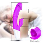 wibrator silicon vibrator 7 function and heating mode purple - galeria 11