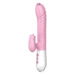 wibrator silicone vibrator usb 7 function and thrusting function heating pink - zdjęcie produktu